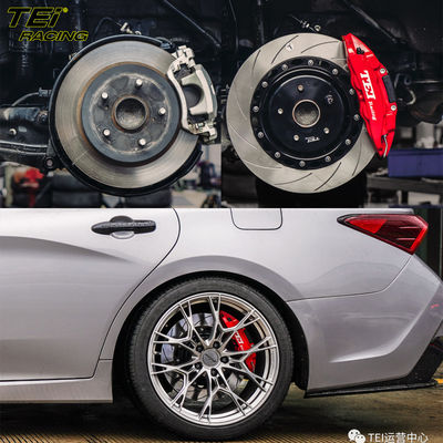 جودة  Rear Big Brake Kit 4 Piston Caliper With 355x28mm Rotor BBK Auto Brake System For Toyota Avalon 19 Inch Car Rim مصنع