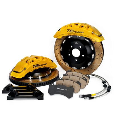 جودة  TEI Racing Ultra-high Strength SR8 8 Pot Monoblock Caliper Big Brake Kit For 20/21/22 Inch Car Rim مصنع