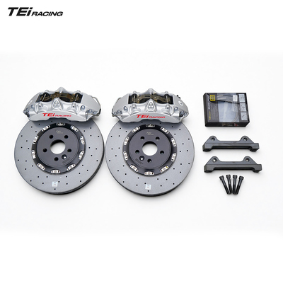 TEI P60NS Brake Caliper 6 Pot R18 R19 Carbon Ceramic Brake Disc 6 Piston Brake Kit for BMW E36 E46 F30 G20 E60 E82 E87